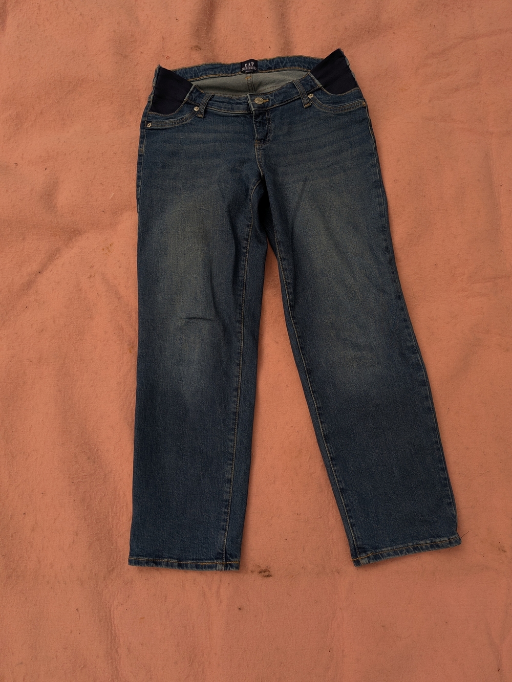 GAP Dark Blue Straight-Leg Maternity Jeans